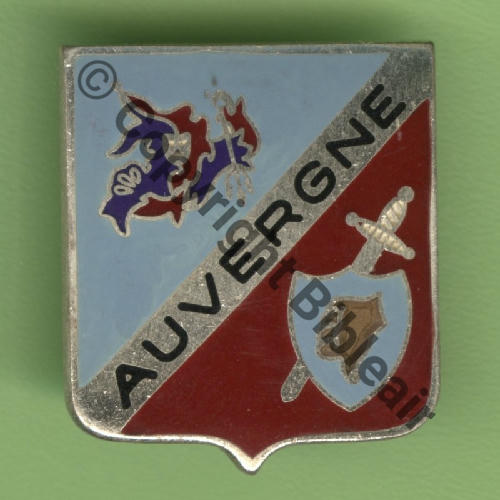 A1017 1972.88 EC.3.13 AUVERGNE COLMAR  DrP+Bol Guilloche Embouti Src.Y.GENTY 